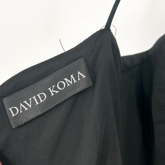 David Koma Black Triangle Cutout Sleeveless Mini Dress - Picture 5 of 10